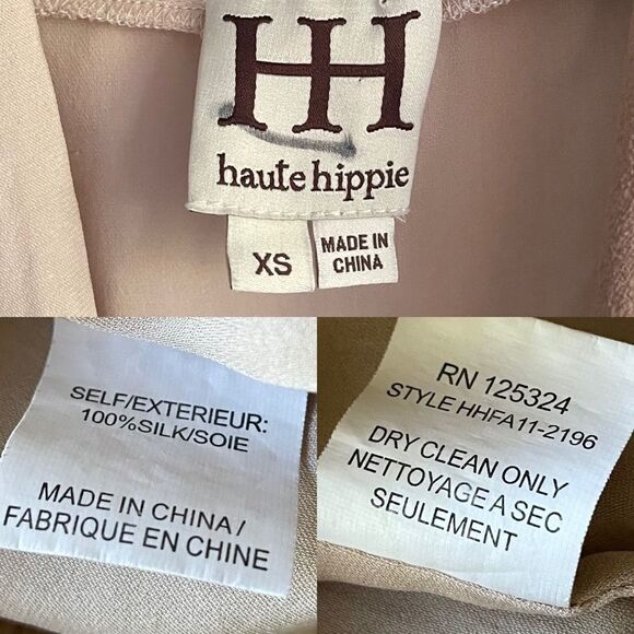 Haute HIPPIE Sleeveless Silk Draped Blouse Tank Top XS - Picture 6 of 9